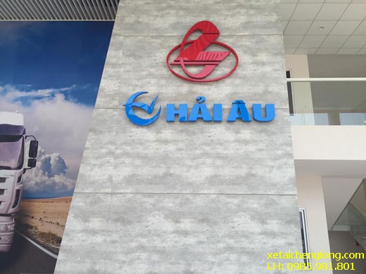 Logotipo y fachada de la empresa Hải Âu, distribuidor de camiones Chenglong