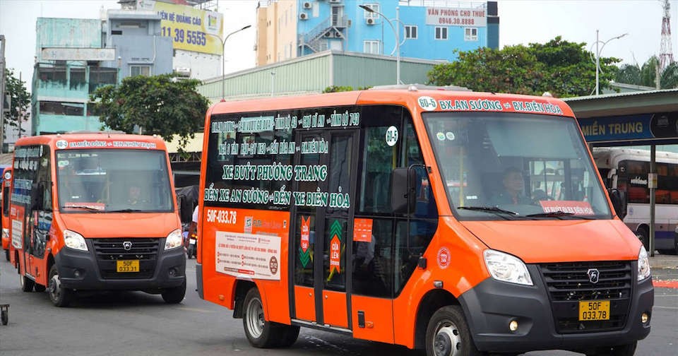 Xe buýt Phương Trang mới hoạt động trên tuyến TP.HCM - Đồng Nai