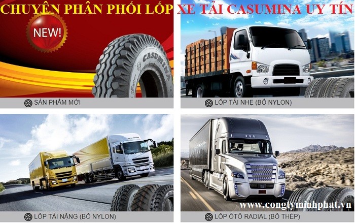 Bảng giá vỏ xe tải Casumina tại Hà Nội