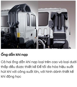 Ngoại thất xe tải Hyundai HD320 4 chân