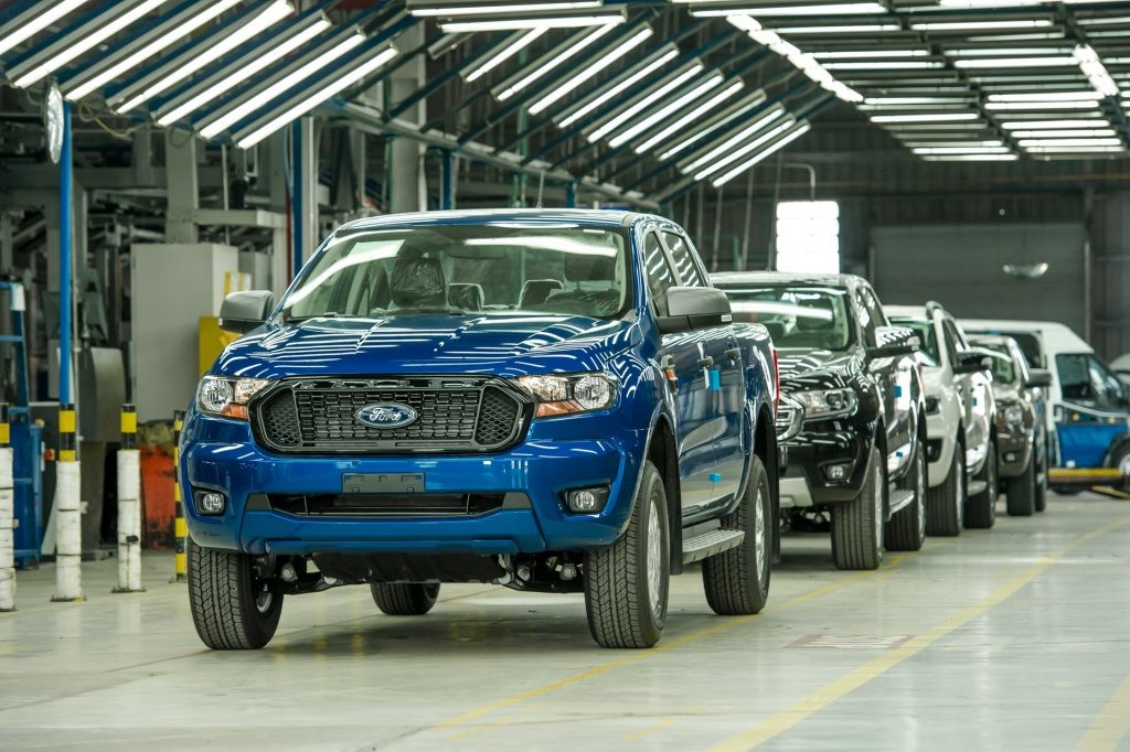 Alt: Ford Ranger hoàn tất quy trình thử nghiệm trước khi rời xưởng