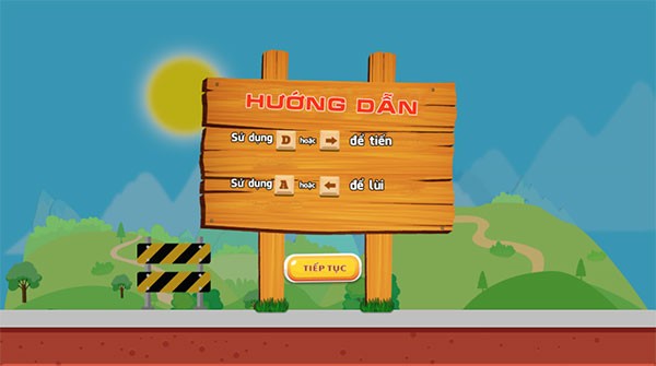 alt text: Hướng dẫn sử dụng phím điều khiển trong game xe tải chở trứng
