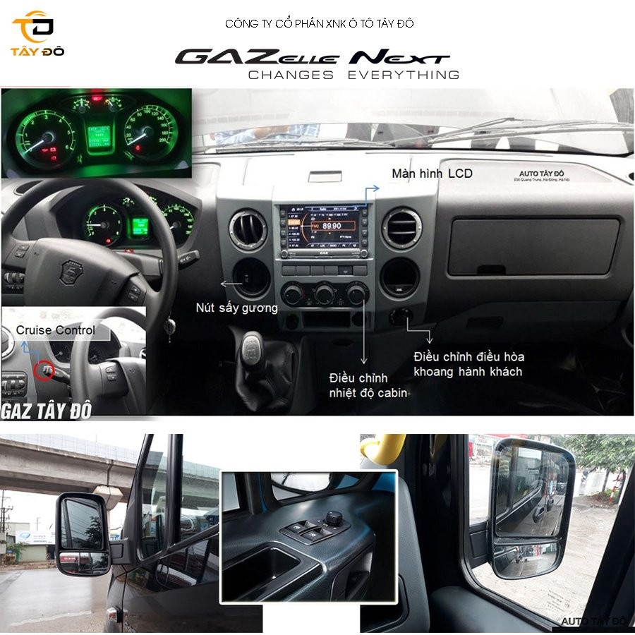 Nội thất khoang cabin xe khách gaz 17 chỗ của nga