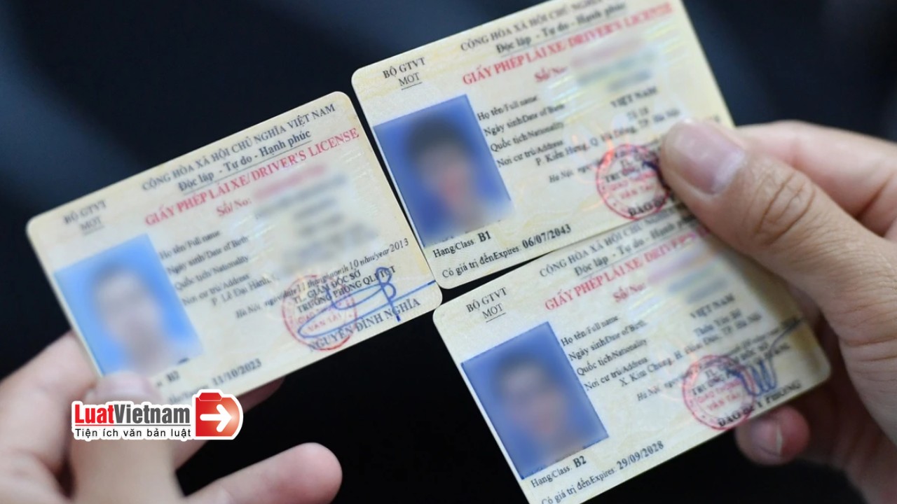 Phân loại GPLX trước và sau 01/01/2025