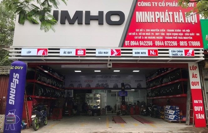 ศูนย์ยางและแบตเตอรี่ Minh Phat ที่ 88/78 Duy Tan, Cau Giay, Hanoi