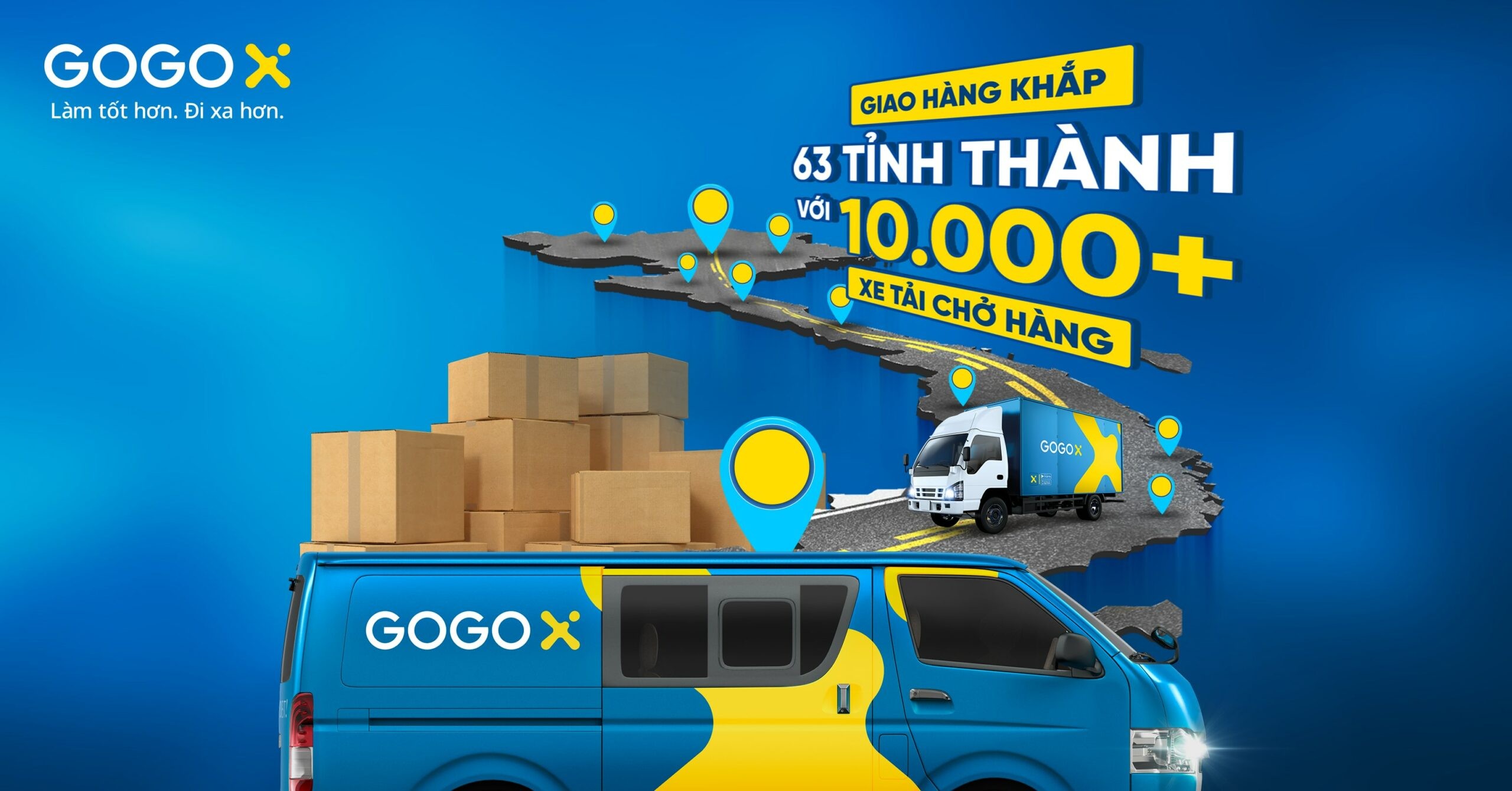 ThuÃª xe táº£i 10 táº¥n giao hÃ ng - GoGoX