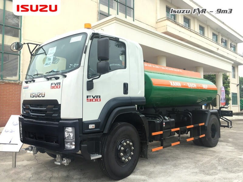 Xe bồn Isuzu FVR 900 12 khối chở xăng dầu thùng tiêu chuẩn