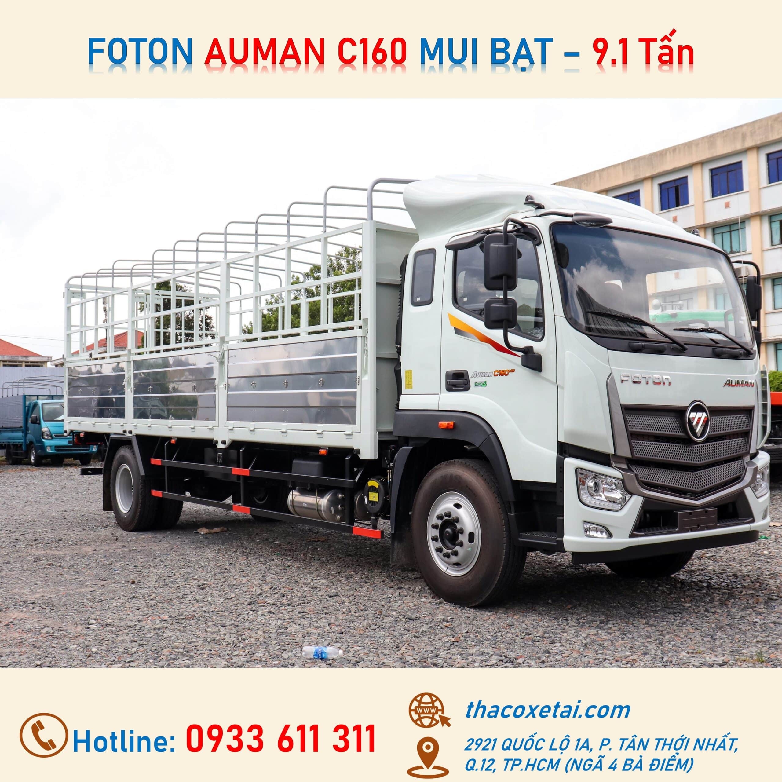 Giá Xe Tải Thaco Auman C160 Lăn Bánh Mới Nhất 2023