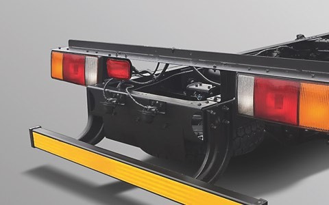 Rear lights and bumper of the Hyundai N250SL truck