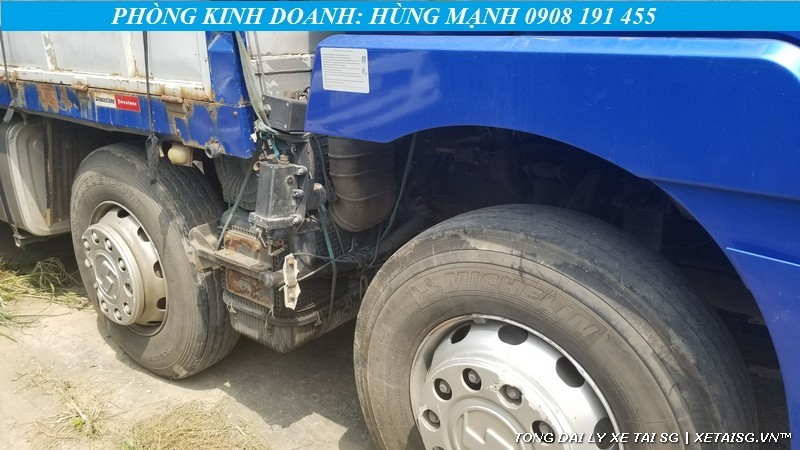 Chassis of a used Shacman truck