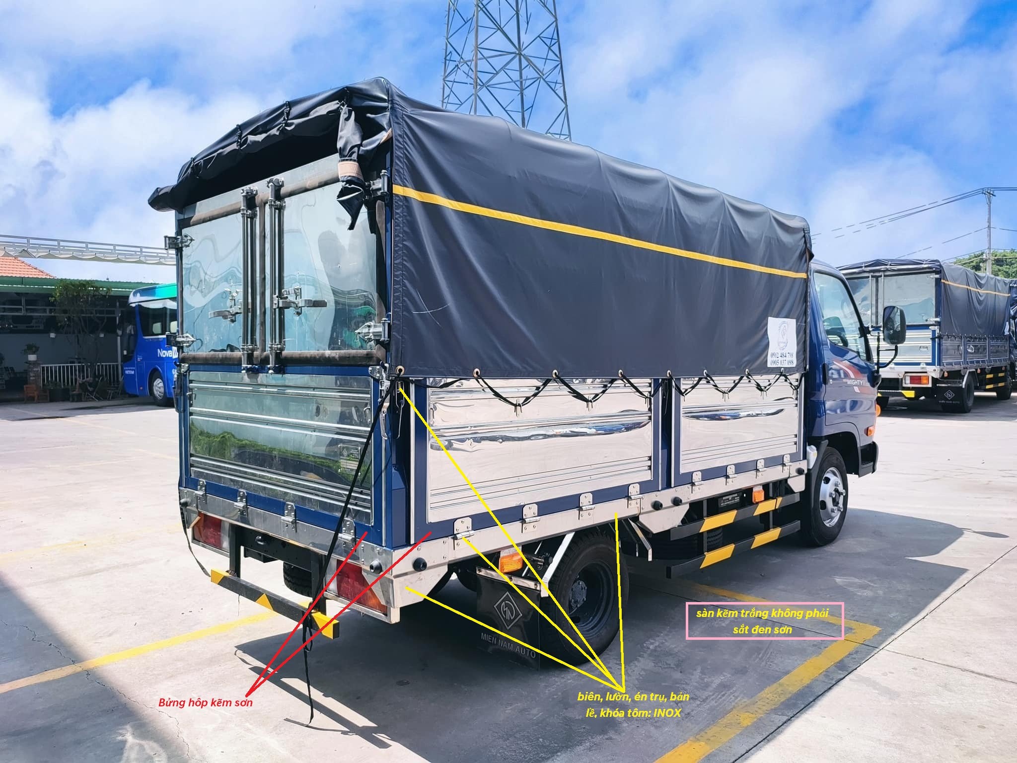 Camion léger Hyundai Porter H150 avec bâche