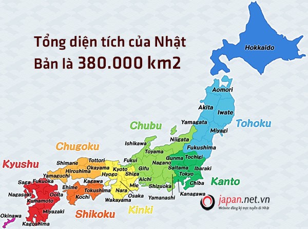 So sánh diện tích Nhật Bản và Việt Nam trên bản đồ