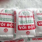 Vôi bột CaCO3 để cải tạo ao nuôi