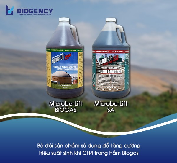 Bộ đôi sản phẩm Microbe-Lift tăng hiệu suất sinh khí CH4
