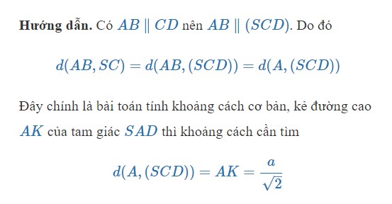 Hướng dẫn xác định khoảng cách giữa hai đường chéo nhau trong hình chóp