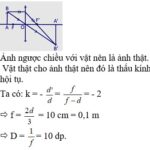 Vật sáng AB qua thấu kính hội tụ