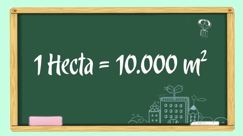 Ảnh minh họa về 1 ha bằng 100 dam2 trong một khu đất hình vuông, alt: Quy đổi 1 ha sang dam2 dễ dàng với hình ảnh trực quan từ Xe Tải Mỹ Đình, giúp bạn hiểu rõ hơn về đơn vị đo diện tích.