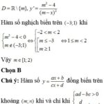 Đồ thị hàm số nghịch biến