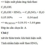 Phản ứng C2H5OH + HNO3 tạo ra Nitroethane