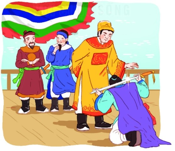 Trần Quốc Toản xin vua đánh giặc