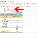 Hàm Type giúp xác định kiểu dữ liệu trong Excel một cách nhanh chóng và chính xác