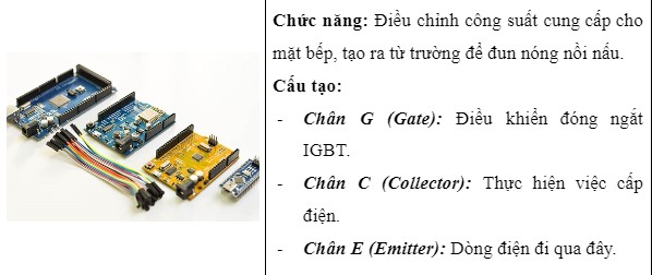 Sò công suất IGBT trong bếp từ