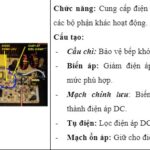 Nguồn điện và mạch chỉnh lưu trong bếp từ