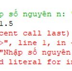 ValueError trong Python