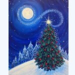 Hình ảnh cây thông Noel với đầy đủ vật trang trí