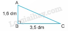Ví dụ minh họa cách tính diện tích hình tam giác