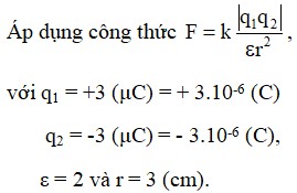 Hai điện tích trái dấu hút nhau và cùng dấu đẩy nhau