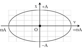 Minh họa đồ thị mối quan hệ giữa li độ và vận tốc