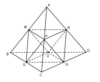 Trung điểm các cạnh của tứ diện đều là đỉnh (ảnh 2)