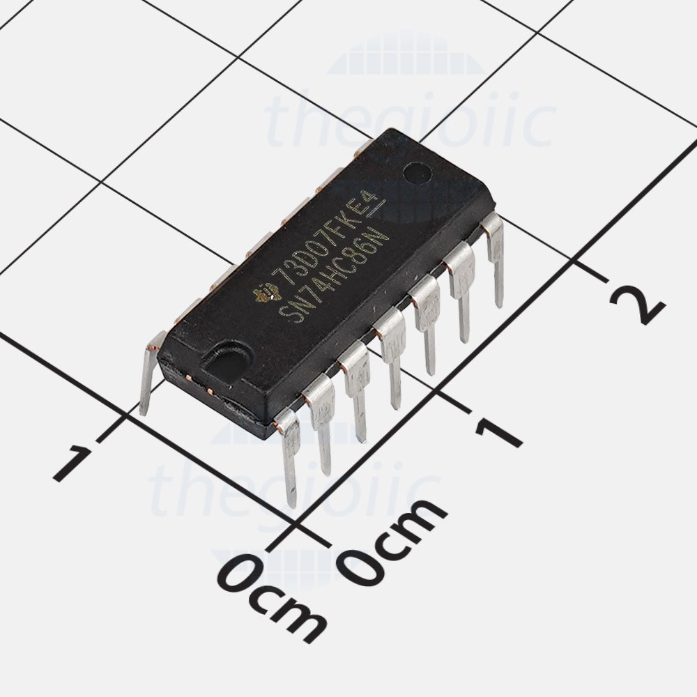 Ảnh minh họa IC cổng EXOR 74HC86