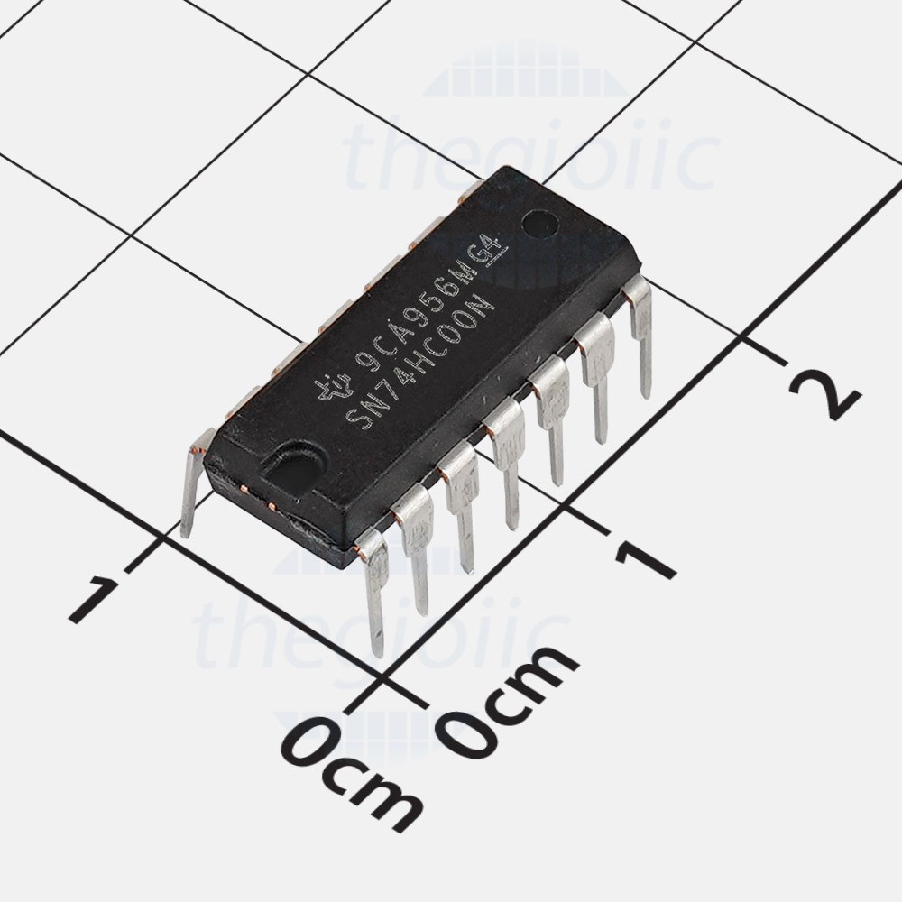 Ảnh minh họa IC cổng NAND 74HC00