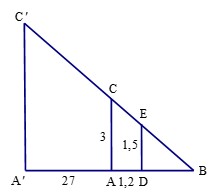 Tam giác vuông đồng dạng bài toán