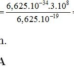 Công thức tính công thoát electron