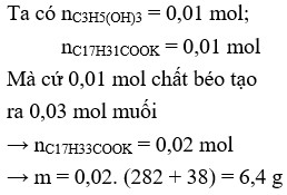 Phản ứng xà phòng hóa triglixerit