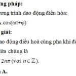 Đồ thị biểu diễn hai dao động cùng pha, thể hiện sự đồng bộ về li độ và thời gian
