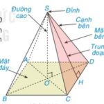 Hình ảnh minh họa hình vuông với các đường chéo và thông số