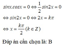 Phương trình sinx = 0 và cosx = 0 có nghiệm đặc biệt trên đường tròn lượng giác, giúp dễ dàng hình dung và ghi nhớ các giá trị nghiệm.