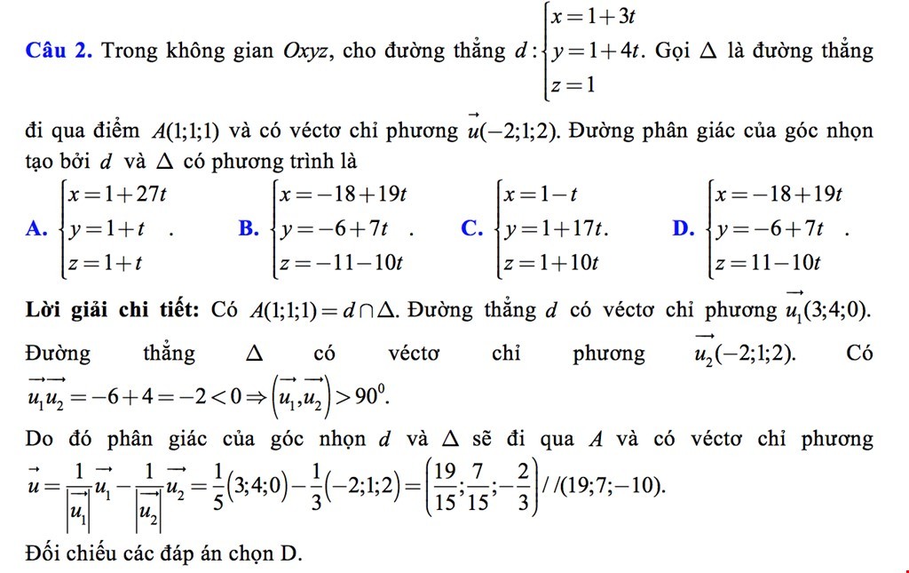 Hình ảnh minh họa về hệ tọa độ Oxyz