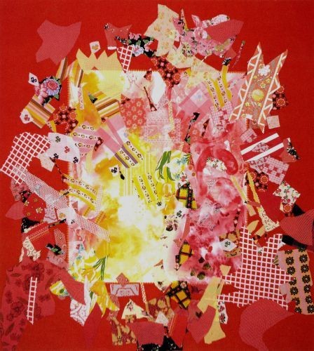 Miriam Schapiro (American, 1923). &lt;i&gt;Explode&lt;/i&gt;, 1972. Acrylic and collage on canvas. Everson Museum of Art, Syracuse, NY. Gift of Lucille Bunin Askin, 81.38. © Miriam Schapiro