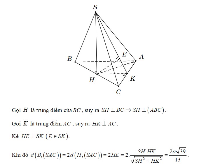 Giải bài 3 tính khoảng cách 2 đường thẳng chéo nhau