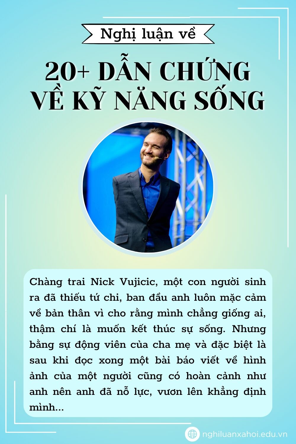 Người đàn ông suy tư về kỹ năng sống
