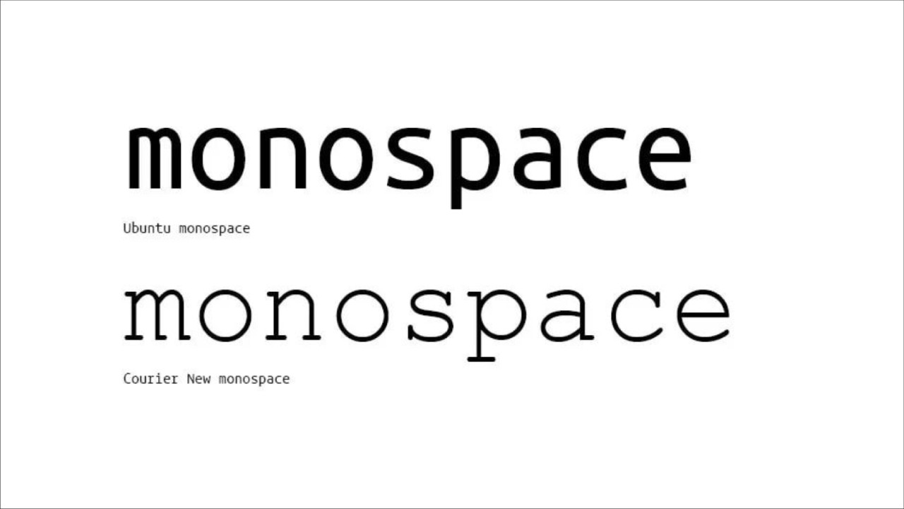 Font Monospace