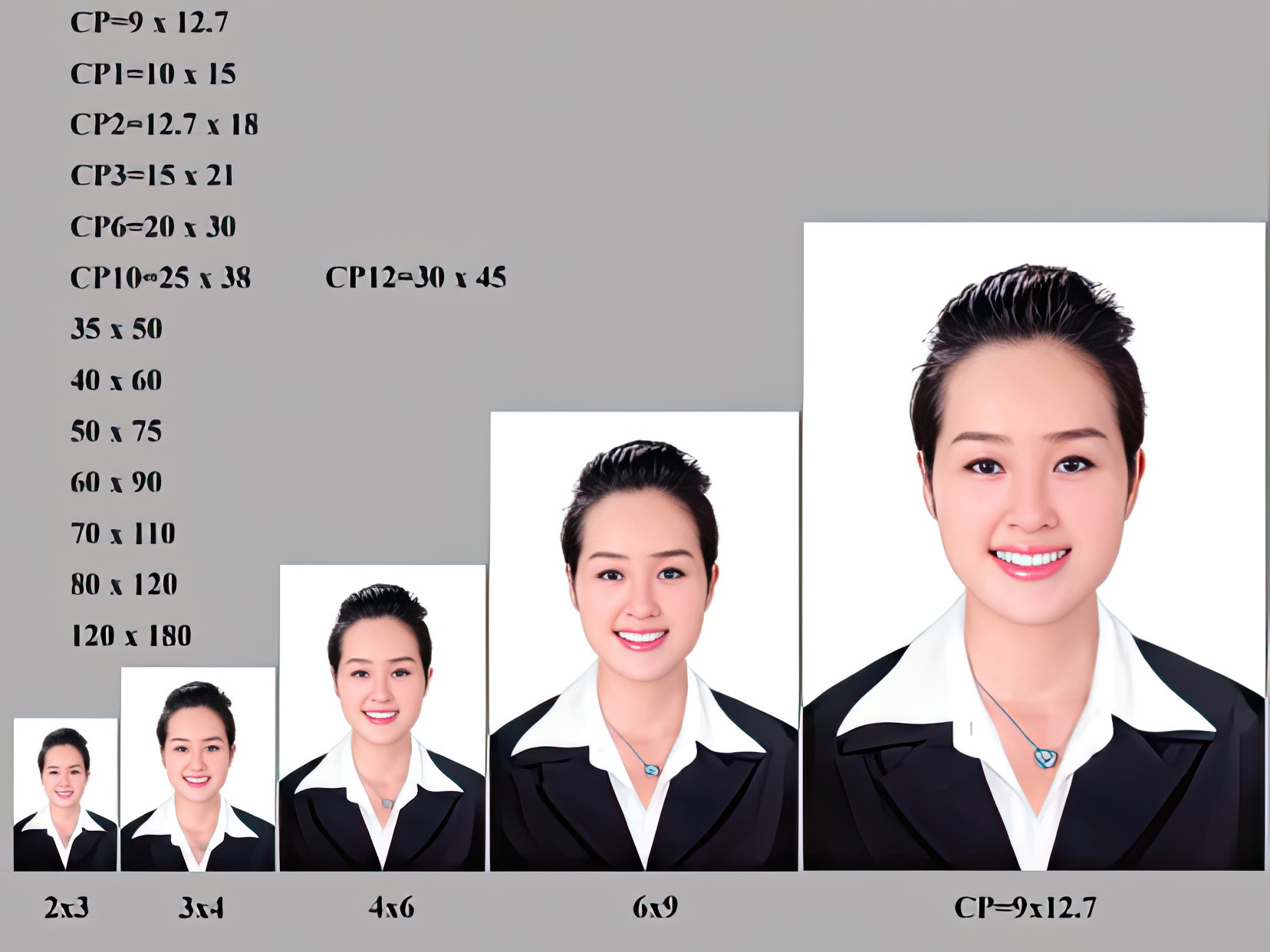 Ảnh minh họa kích thước hình 2x3 theo cm, inch và pixel