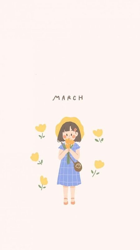 Ảnh nền điện thoại hình nhân vật chibi