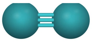 Công thức Lewis của N2