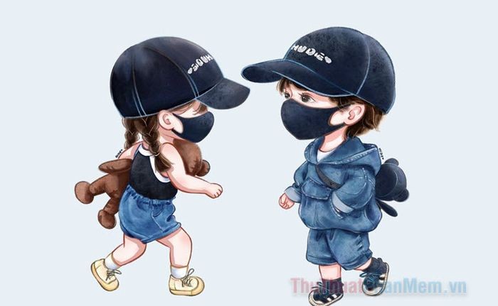 Ảnh đại diện cặp đôi dễ thương